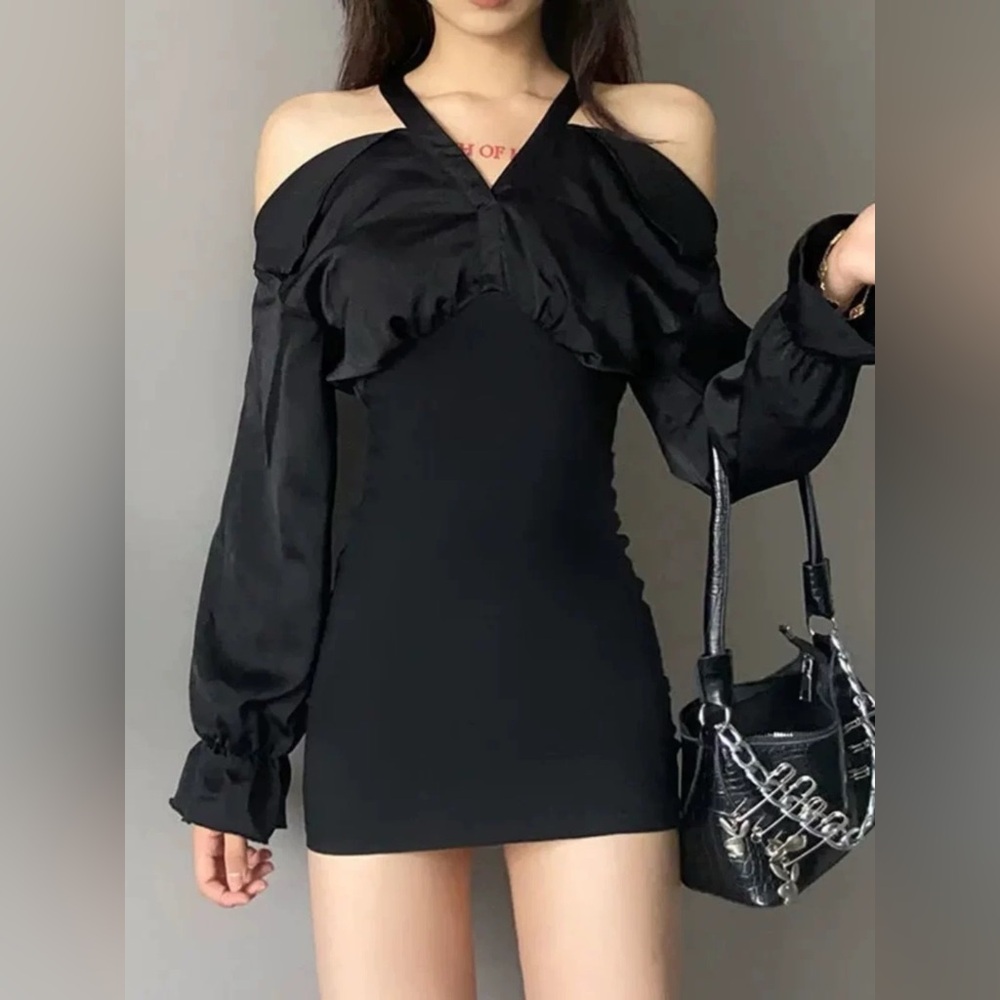 Sexy Wrapped Hip Short Dress